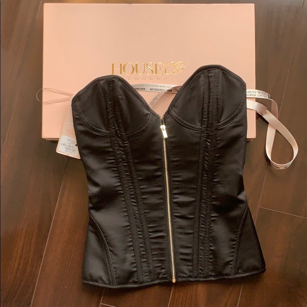 Satin Black Corset